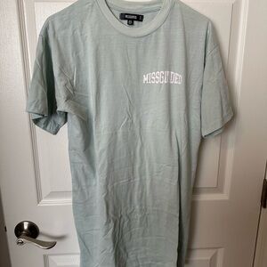 Missguided Mint Green Short Sleeve Tee